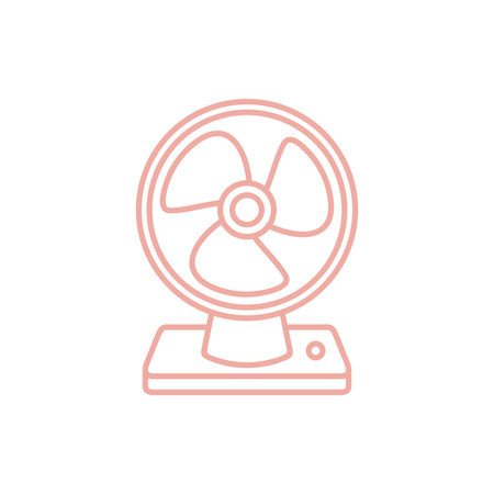 Fan Icon Vector Template Illustration Designのイラスト素材