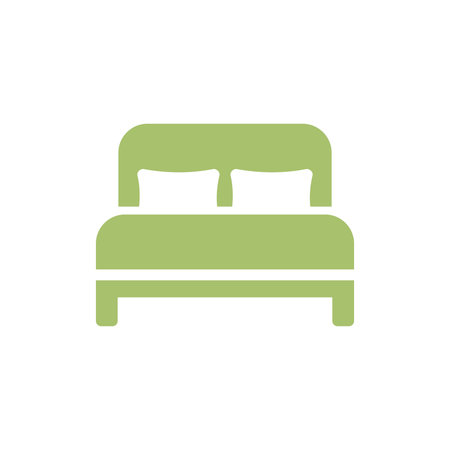 Bed Icon Vector Template Illustration Designのイラスト素材