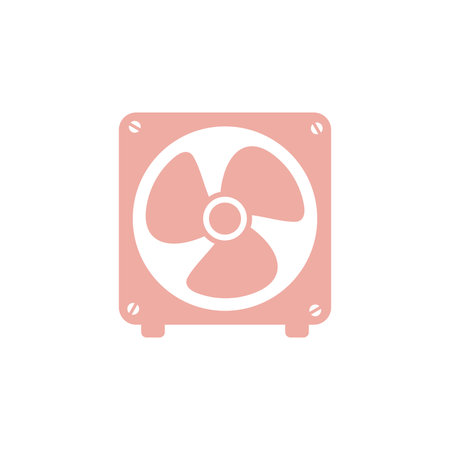 Fan Icon Vector Template Illustration Designのイラスト素材