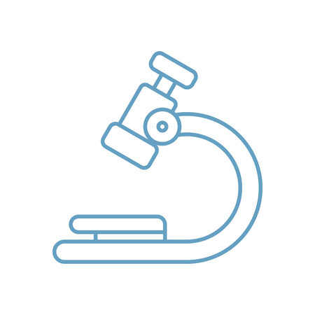 Microscope Icon Vector Template Illustration Design