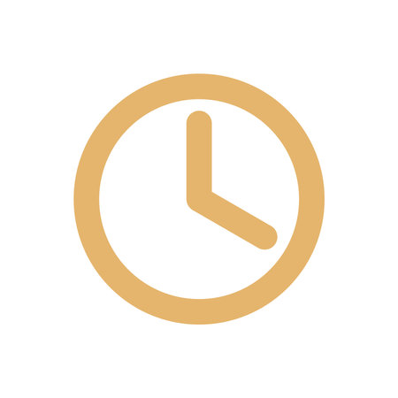 Clock Icon Vector Template Flat Design Illustration Design