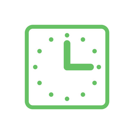 Clock Icon Vector Template Flat Design Illustration Designのイラスト素材
