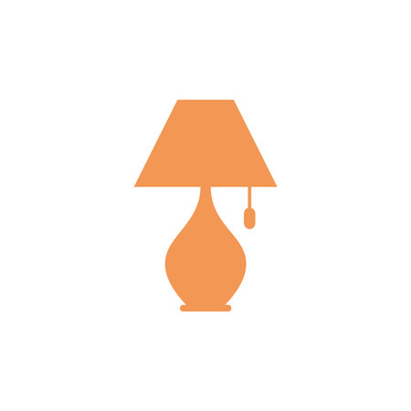 Interior Desk Lamp Icon Vector Illustration Designのイラスト素材