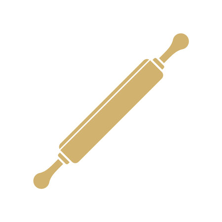 Cake Dough Roller Icon Vector Template Illustration Designのイラスト素材