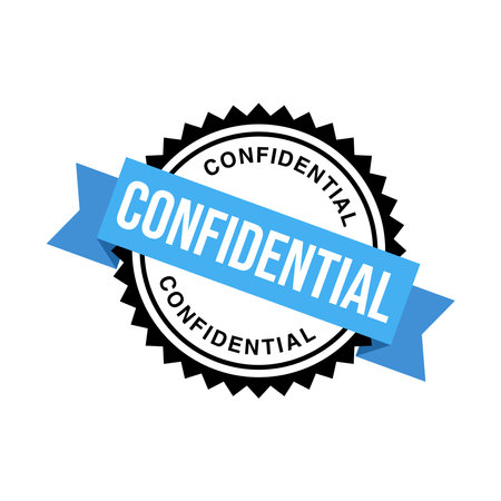 Confidential Letter Rubber Stamp Templateのイラスト素材