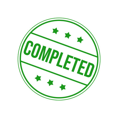 Completed Letter Rubber Stamp Templateのイラスト素材