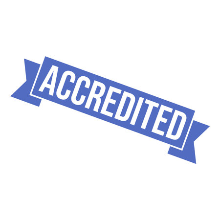 Accredited Letter Rubber Stamp Templateのイラスト素材