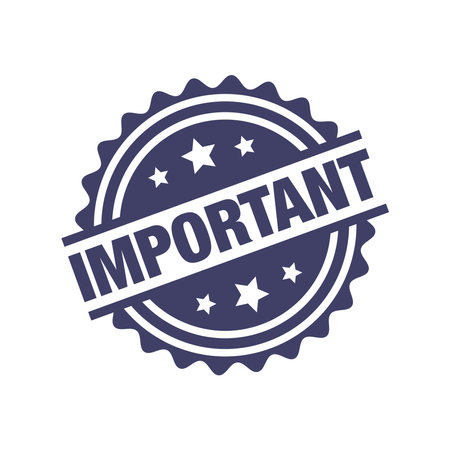 Important Letter Rubber Stamp Templateのイラスト素材