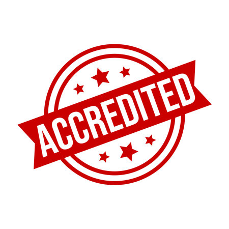 Accredited Letter Rubber Stamp Templateのイラスト素材