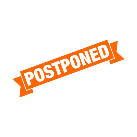 Postponed Letter Rubber Stamp Template