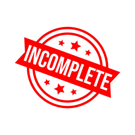 Incomplete Letter Rubber Stamp Templateのイラスト素材