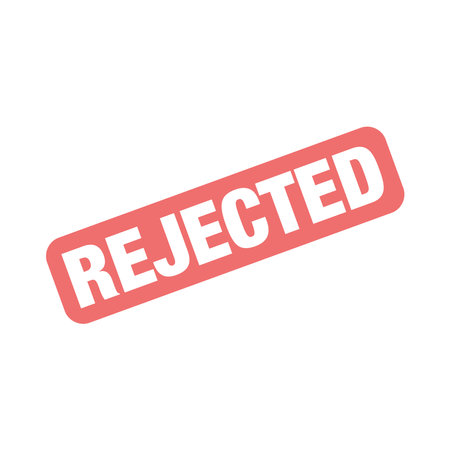 Rejected Letter Rubber Stamp Templateのイラスト素材