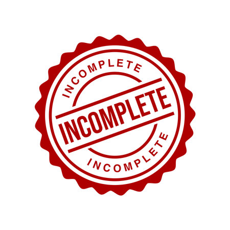 Incomplete Letter Rubber Stamp Templateのイラスト素材