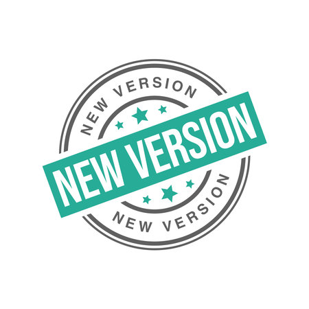 New Version Letter Rubber Stamp Templateのイラスト素材