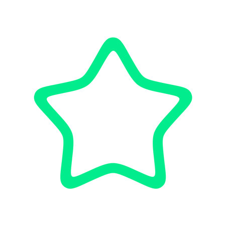 Star Shape Decoration Icon Template Illustration Designのイラスト素材
