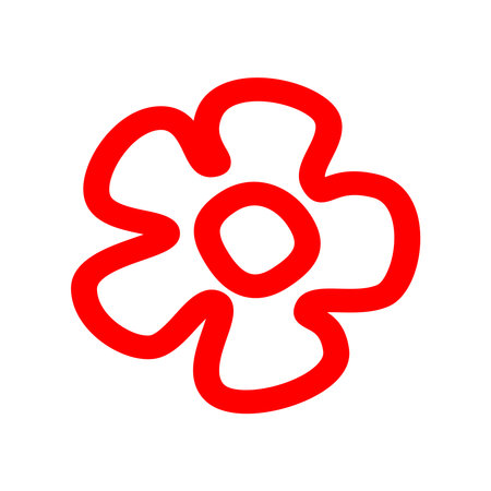 Abstract Decoration Flower Boho Template Illustration Vectorのイラスト素材