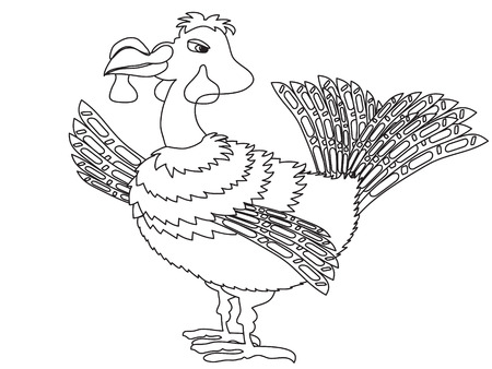 Turkey ,contourのイラスト素材