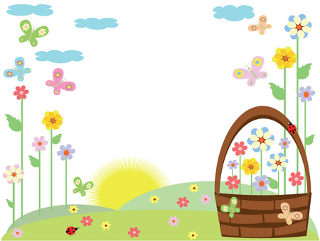 Summer background.のイラスト素材