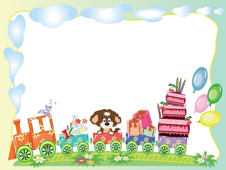 Birthday frameのイラスト素材