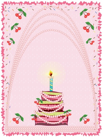 Birthday cardのイラスト素材