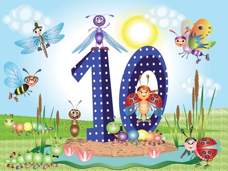 Number tenのイラスト素材