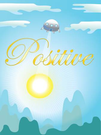   Positive backroundのイラスト素材