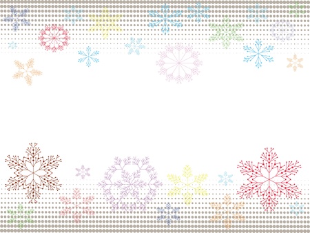 Background with snowflakesのイラスト素材