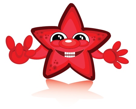 Red starのイラスト素材