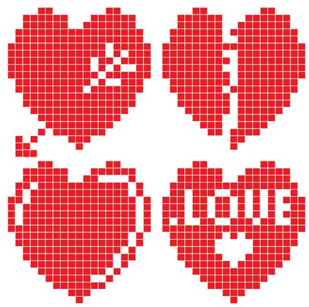 Hearts setのイラスト素材