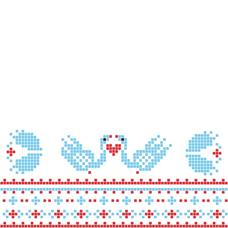 The scheme for embroideryのイラスト素材