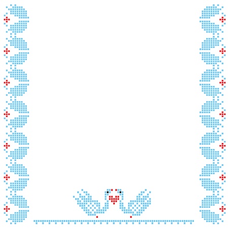 The scheme for embroideryのイラスト素材