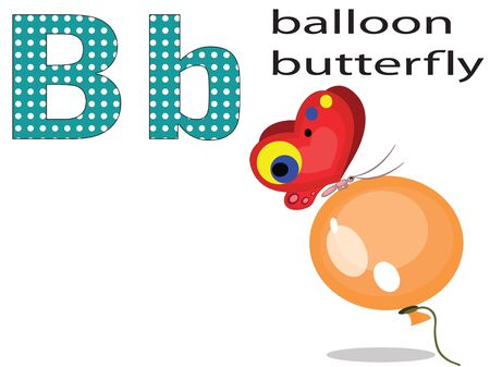 Children alphabet , B. のイラスト素材