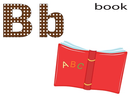 Children alphabet , B.のイラスト素材