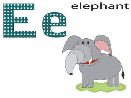 Children alphabet,Eのイラスト素材