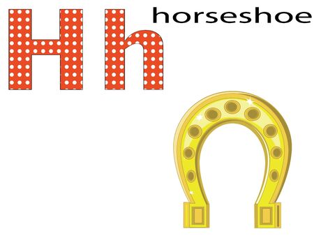 Children alphabet,Hのイラスト素材