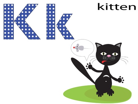 Children alphabet,Kのイラスト素材