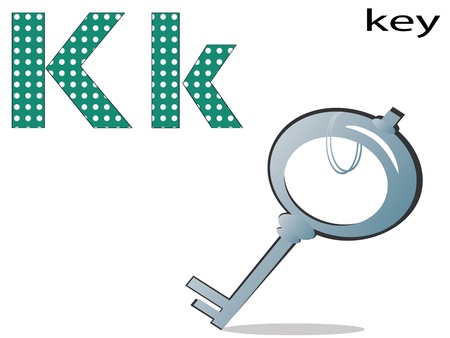 Children alphabet,Kのイラスト素材