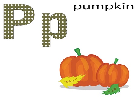 Children alphabet,Pのイラスト素材