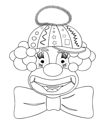 Clown,coloringのイラスト素材