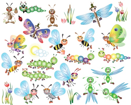 Set insectsのイラスト素材