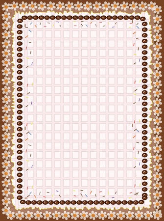 Brown frame ,vector のイラスト素材