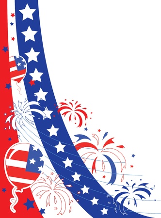 Independence Day,  vector background のイラスト素材