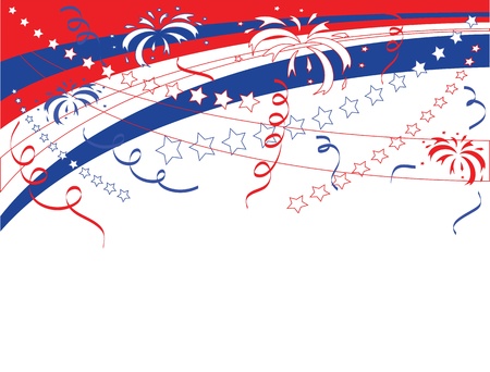 Independence Day,  vector background のイラスト素材