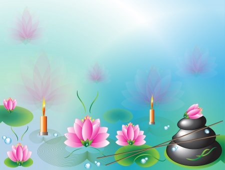 Spa backgroundのイラスト素材