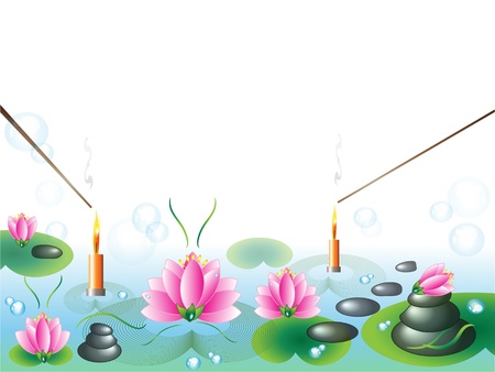 Spa background のイラスト素材