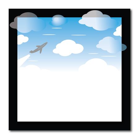 Frame with skyのイラスト素材