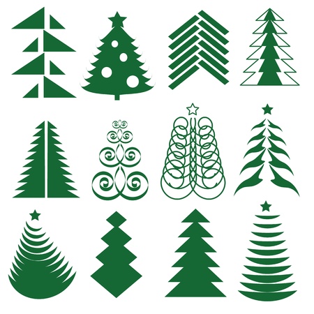 Fir treesのイラスト素材
