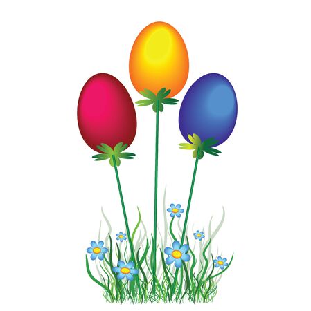 Easter eggs のイラスト素材