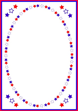 Independence day , frameのイラスト素材