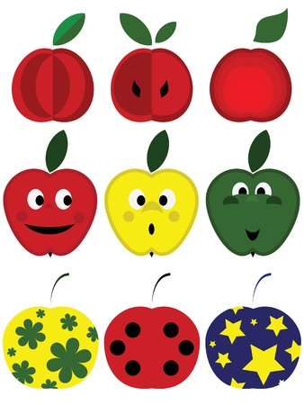 Apples set のイラスト素材